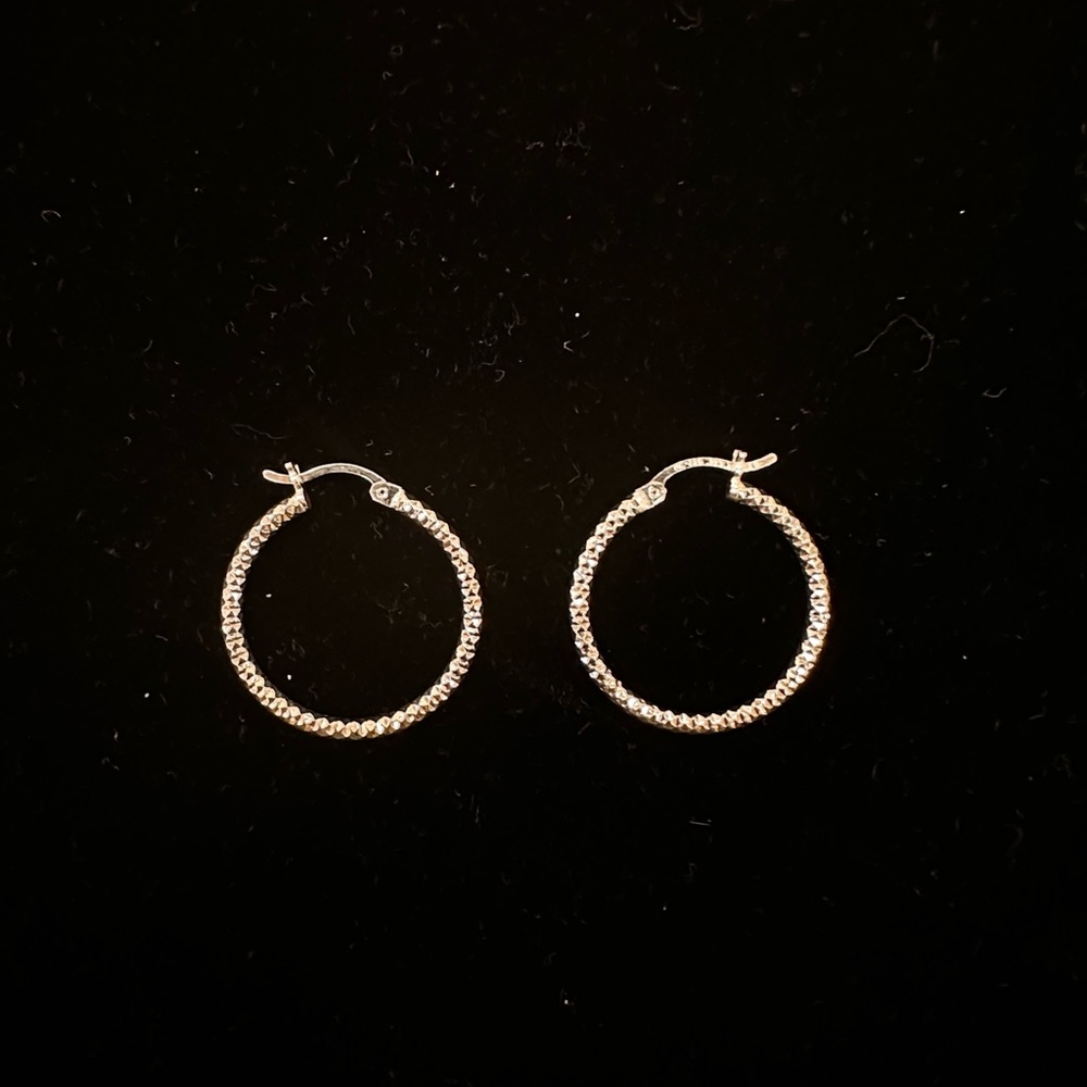 925 Shiny Hoops